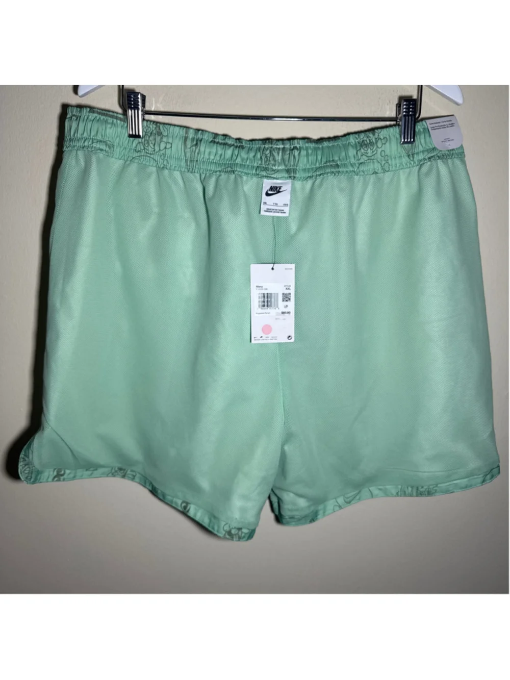 Men's Nike Swim Trunks XXL Green Black Graphic Print